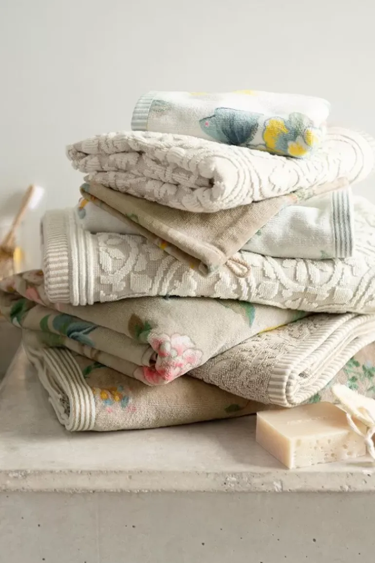 Badetuch Set/3 Les Fleurs 55X100 Cm