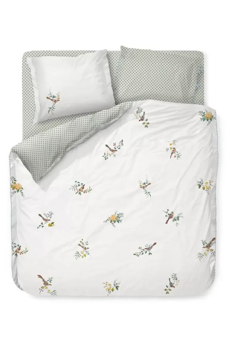 Bettbezug Little Birds Weiss