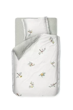 Bettbezug Little Birds Weiss