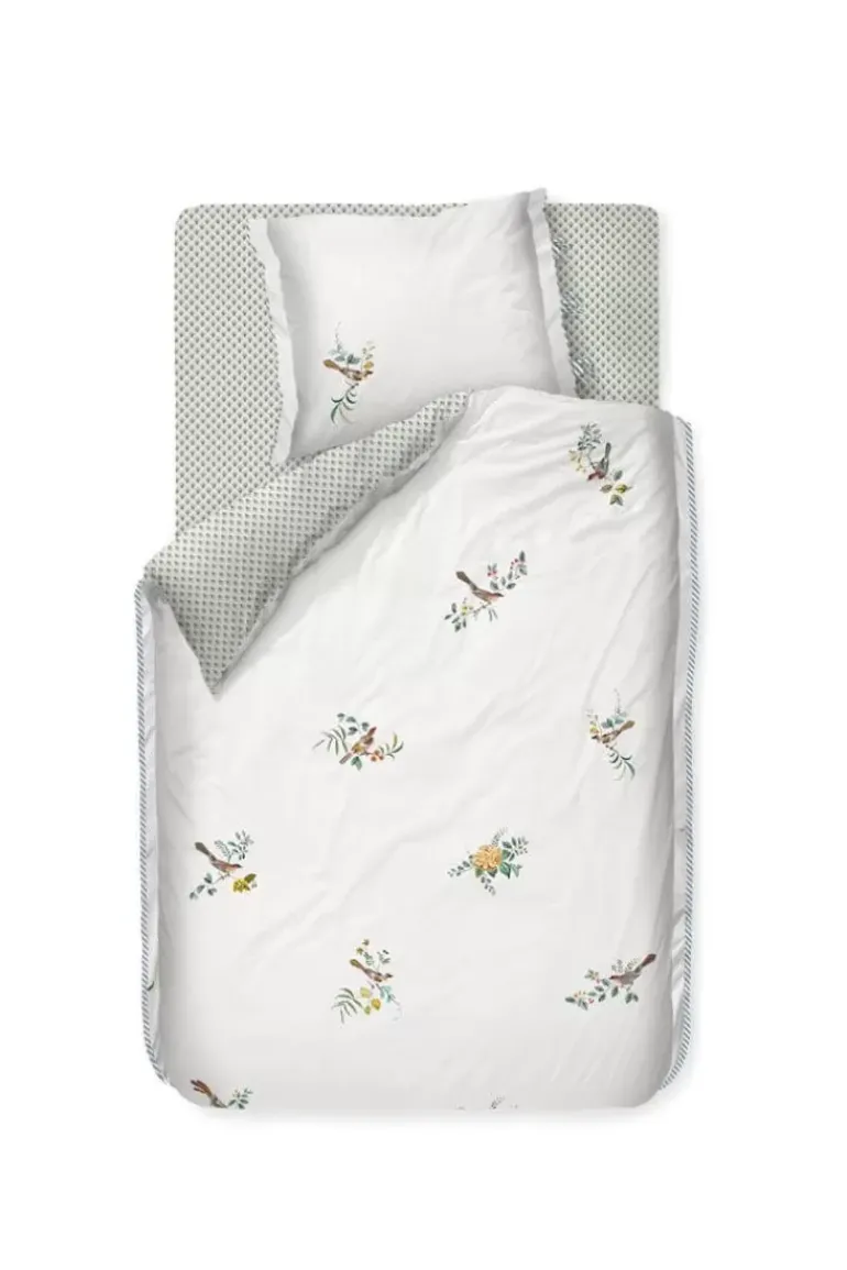 Bettbezug Little Birds Weiss
