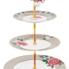 Blushing Birds Etagere 3 Ebenen Khaki