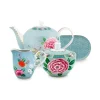 Blushing Birds Tee Set/4 Blau