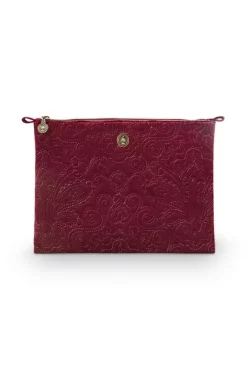 Flaches Necessaire Gross Samt Quiltey Days