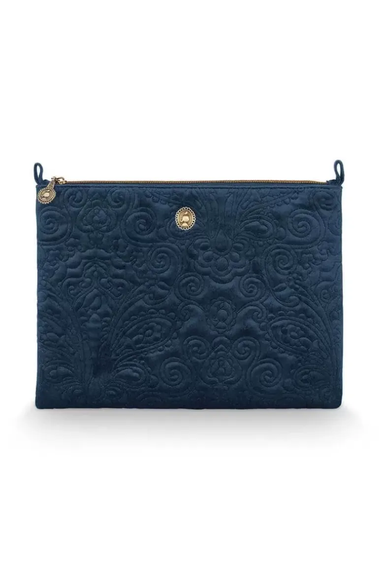 Flaches Necessaire Gross Samt Quiltey Days