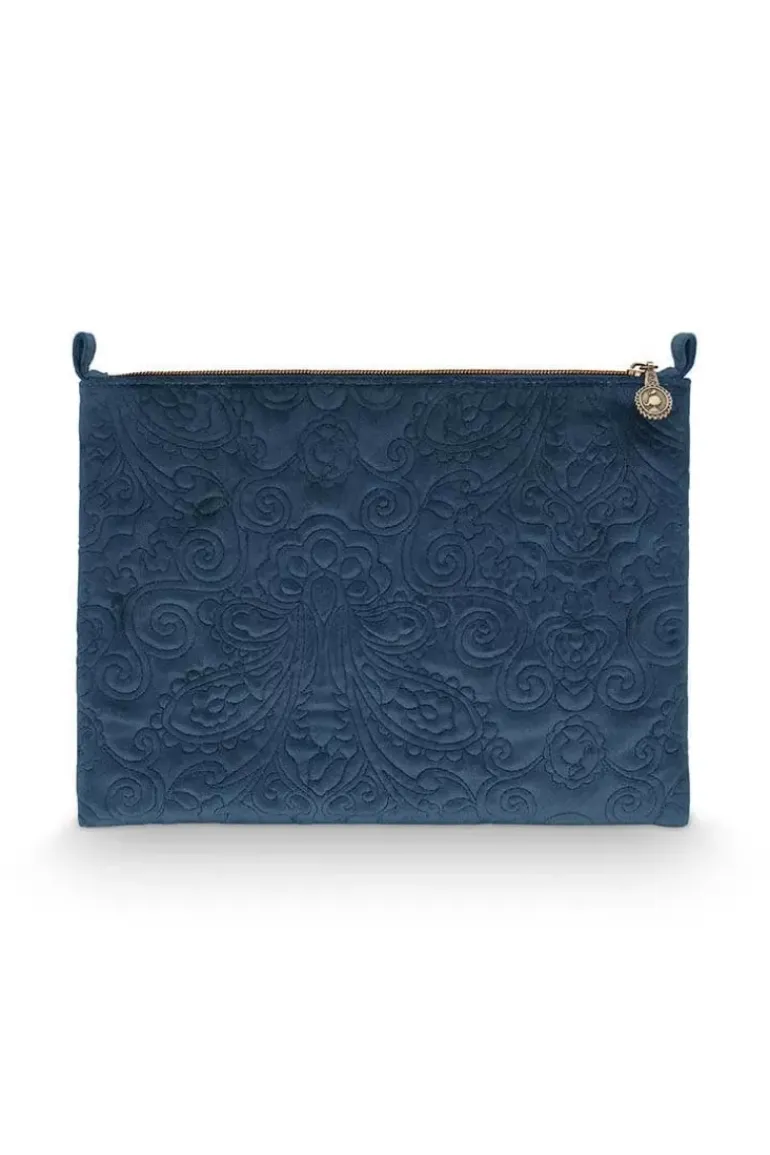 Flaches Necessaire Gross Samt Quiltey Days