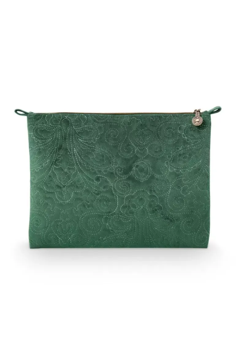 Flaches Necessaire Gross Samt Quiltey Days
