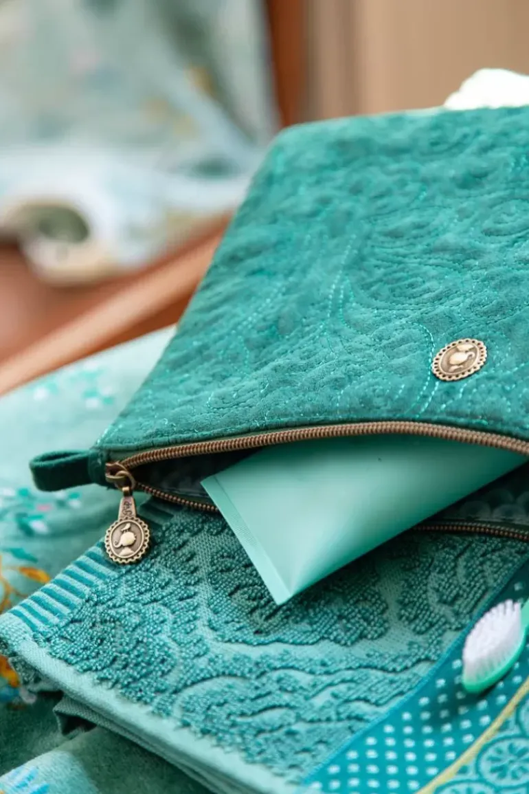 Flaches Necessaire Gross Samt Quiltey Days