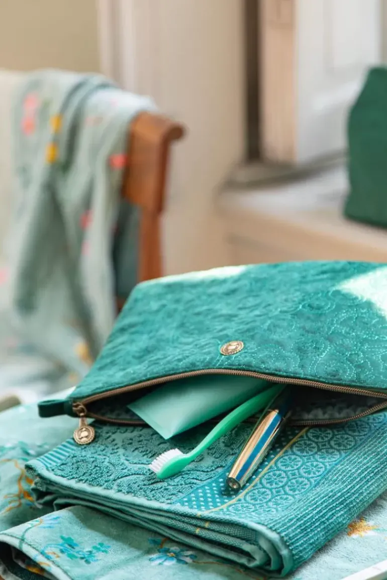 Flaches Necessaire Gross Samt Quiltey Days