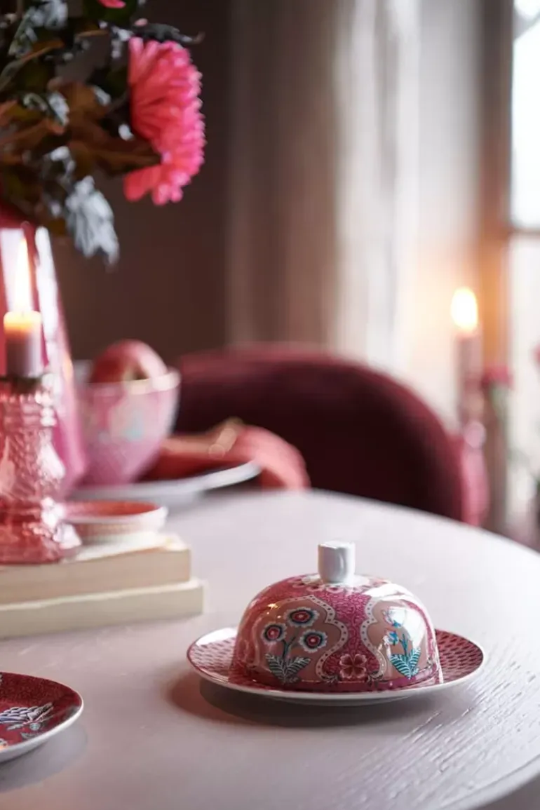 Flower Festival Butterschale Runden Deco Dunkel