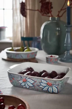 Flower Festival Servierschale Rechteckig Hell