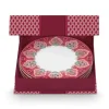 Flower Festival Set/4 Frühstücksteller Dunkel 21Cm