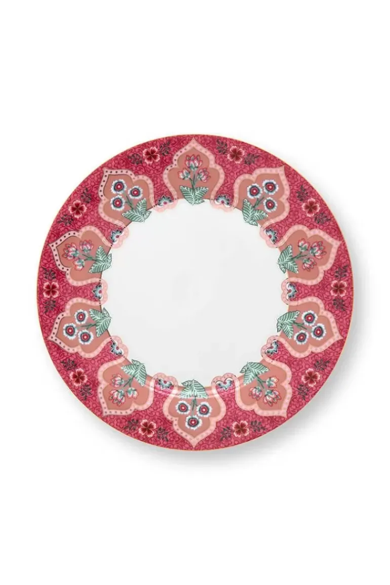 Flower Festival Set/4 Frühstücksteller Dunkel 21Cm