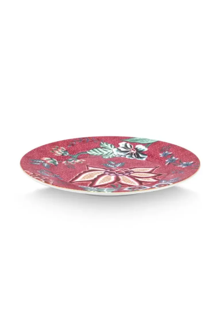 Flower Festival Set/4 Gebäckteller Dunkel 17Cm