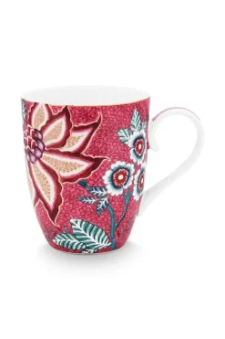 Flower Festival Tasse Gross Dunkel