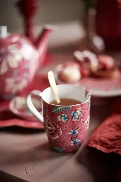 Flower Festival Tasse Klein Dunkel