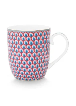 Flower Festival Tasse Klein Rot/Hellblau