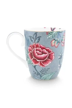 Flower Festival Tee Fur Einen Blue