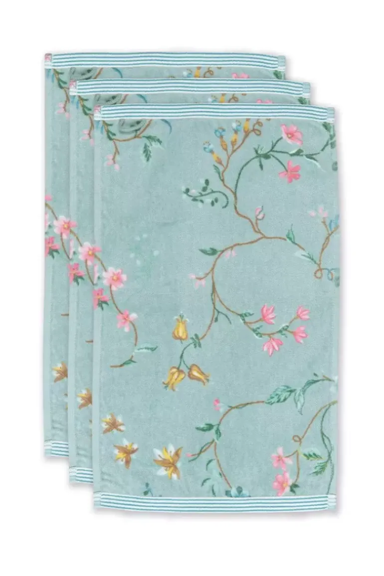 Gastehandtuch Set/3 Les Fleurs 30X50 Cm
