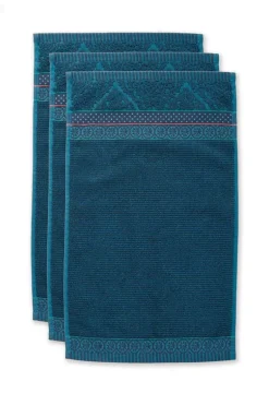 Gastehandtuch Set/3 Soft Zellige Dunkel 30X50 Cm