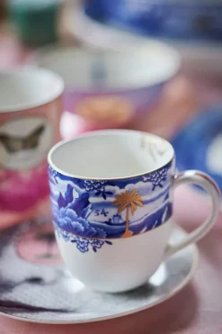 Heritage Tasse Small Grenze Blau