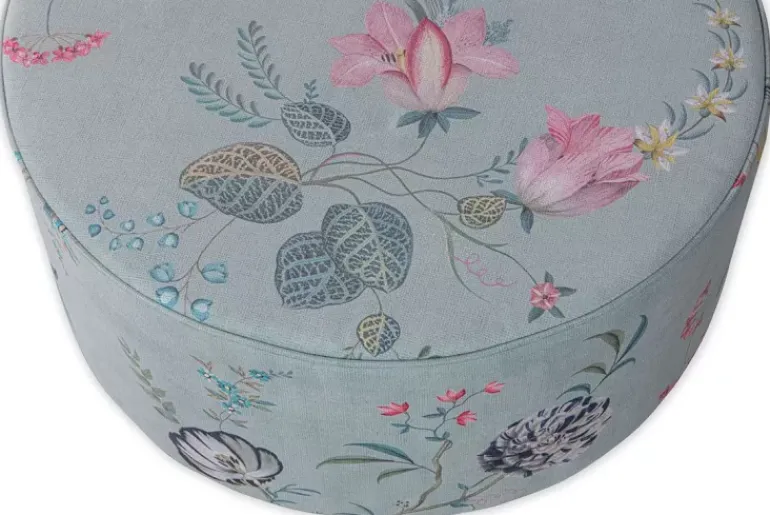Hocker Large Fleur Grandeur Grun