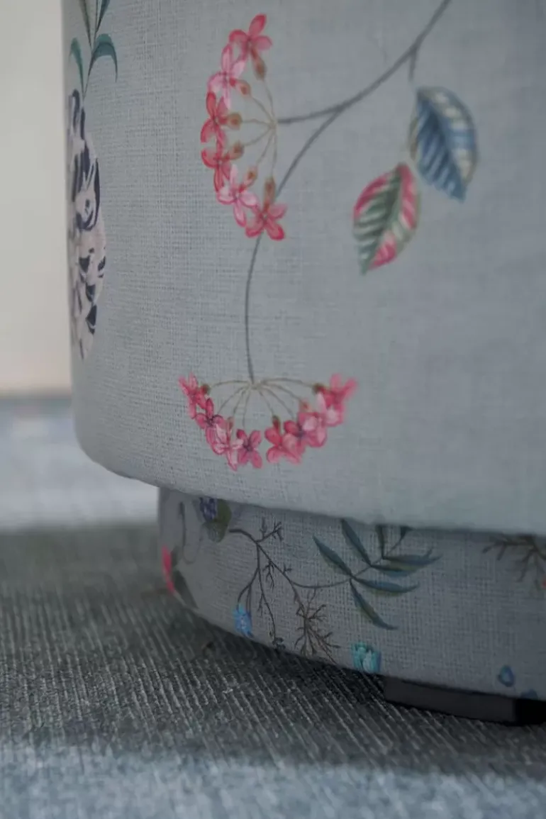 Hocker Large Fleur Grandeur Grun