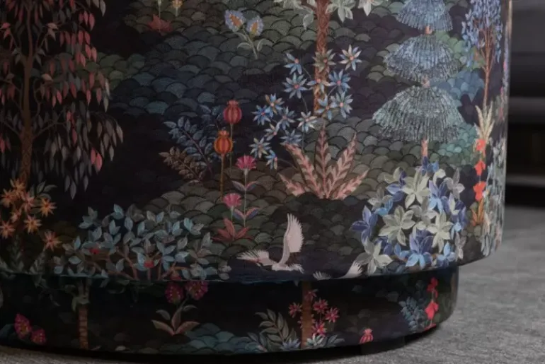 Hocker Large Pip Garden Dunkelblau