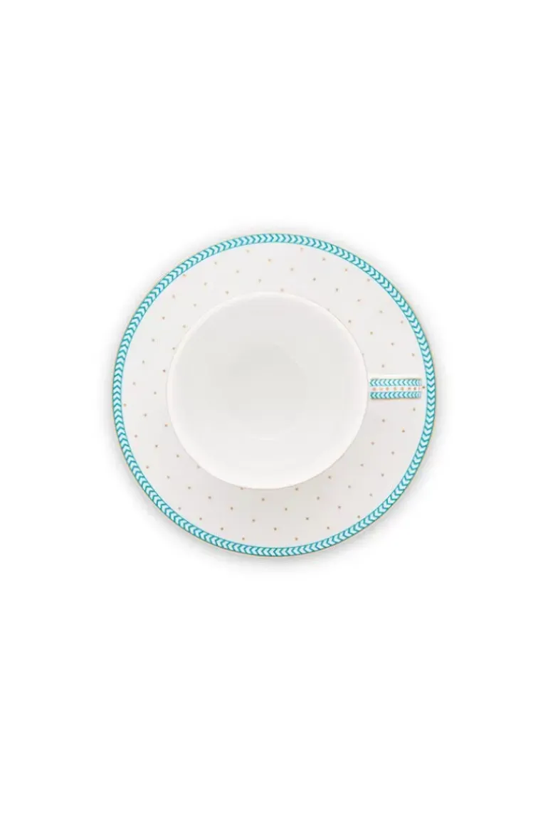 Jolie Espresso Tasse & Untertasse Dots Gold