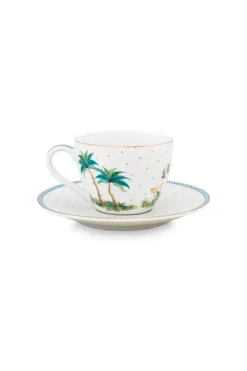 Jolie Set/2 Espresso Tasse & Untertasse Dots Gold
