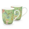 Jolie Set/2 Tassen Klein Blumen