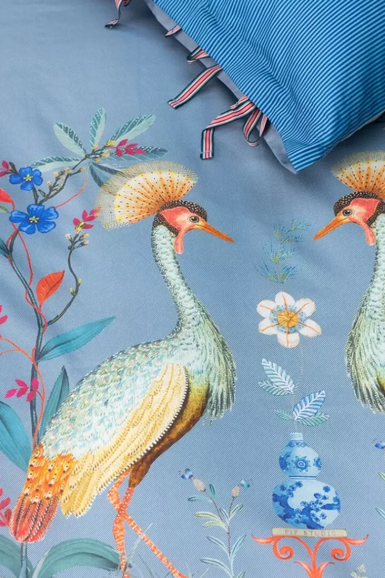 Kissenbezug Flirting Birds Blau