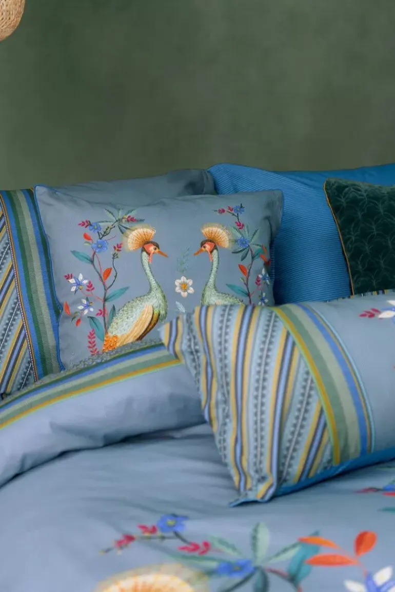 Kissenbezug Flirting Birds Blau