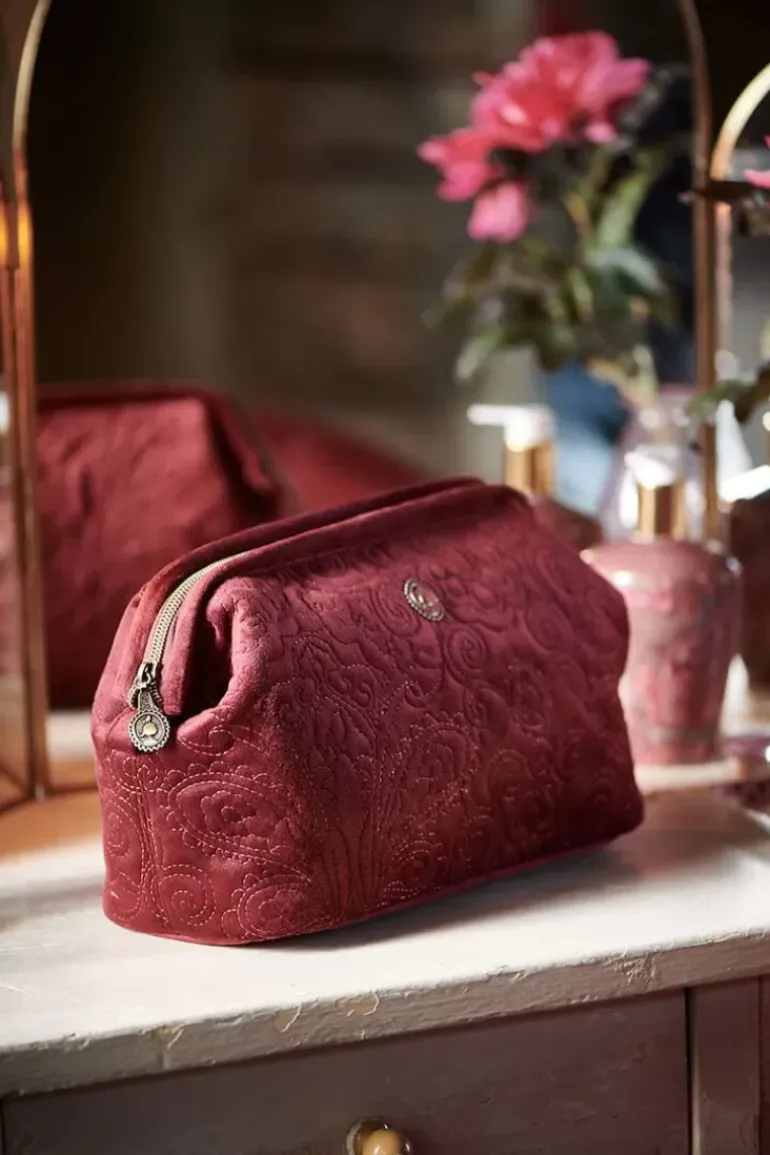 Kosmetiktasche Gross Samt Quiltey Days
