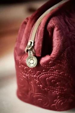 Kosmetiktasche Gross Samt Quiltey Days