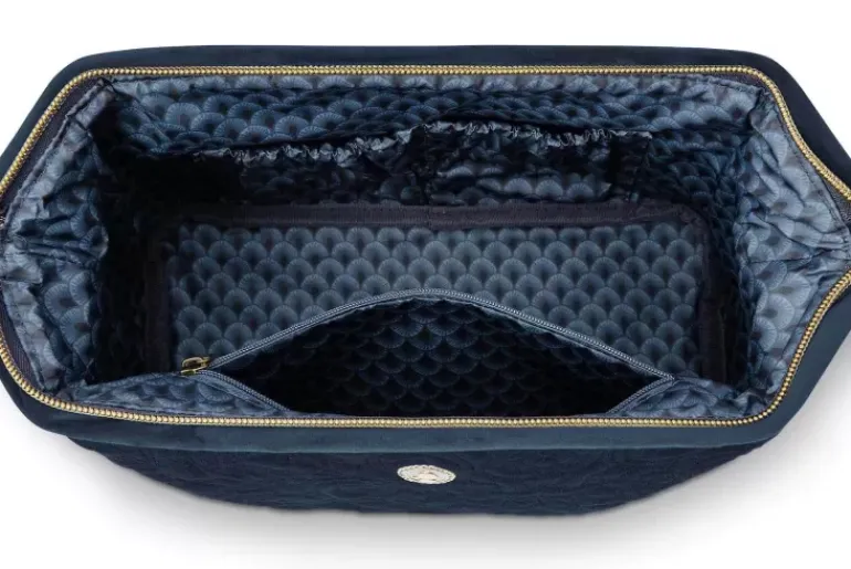 Kosmetiktasche Gross Samt Quiltey Days