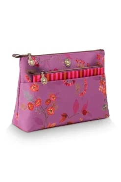 Kosmetiktasche Kawai Flower Fuchsia