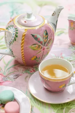 La Majorelle Set/2 Cappuccino Tassen & Undertassen Rosa