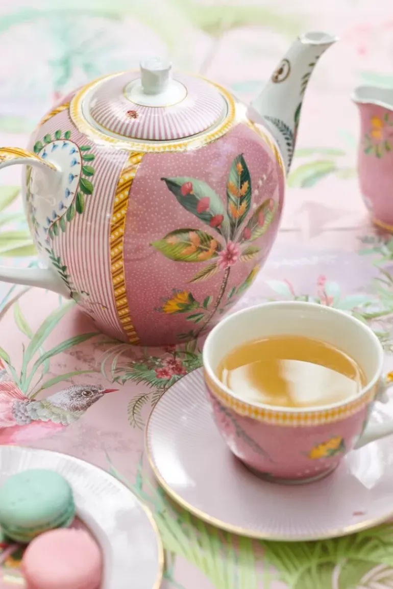 La Majorelle Set/2 Cappuccino Tassen & Undertassen Rosa