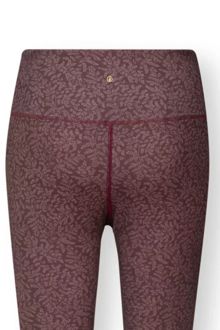 Lange Sporthose Leafy Dots Terra