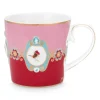 Love Birds Tasse Gross Rot/Rosa