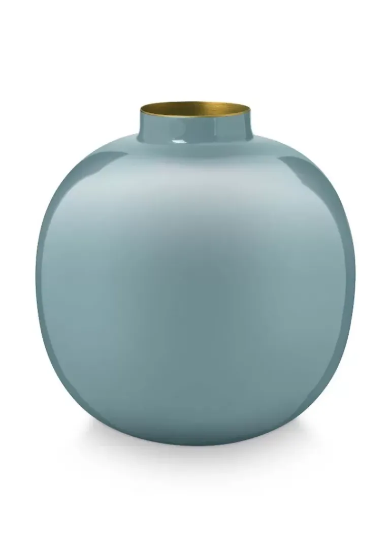 Metall Vase Hell 23 Cm