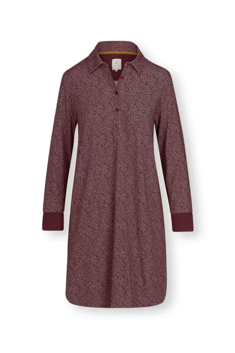 Nachthemd Lange Armel Leafy Dots Terra