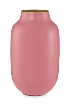Ovale Metall Vase Old 30 Cm