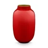 Ovale Mini Vase Rot 14 Cm