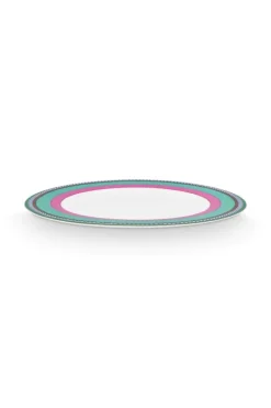 Pip Chique Stripes Essteller Rosa/Grun 28Cm