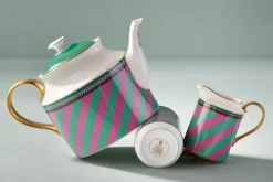 Pip Chique Stripes Kanne Klein Rosa/Grun