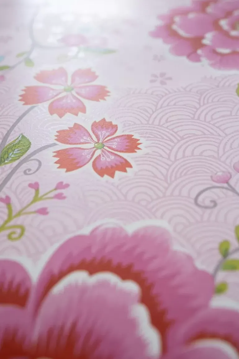 Pip Studio Birds In Paradise Vliestapete Rosa