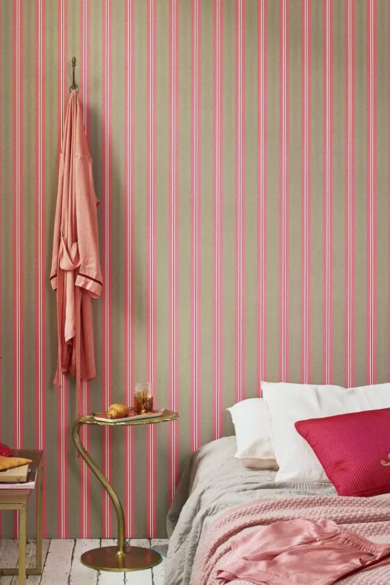 Pip Studio Blurred Lines Vliestapete /Rosa