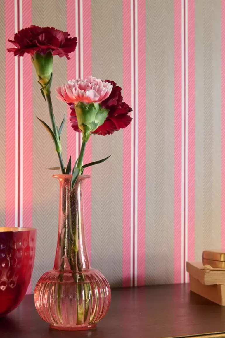 Pip Studio Blurred Lines Vliestapete /Rosa