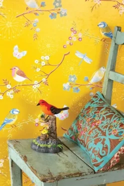 Pip Studio Early Bird Vliestapete Gelb